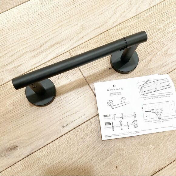 Matte Black toilet paper holder - Picture 4 of 5